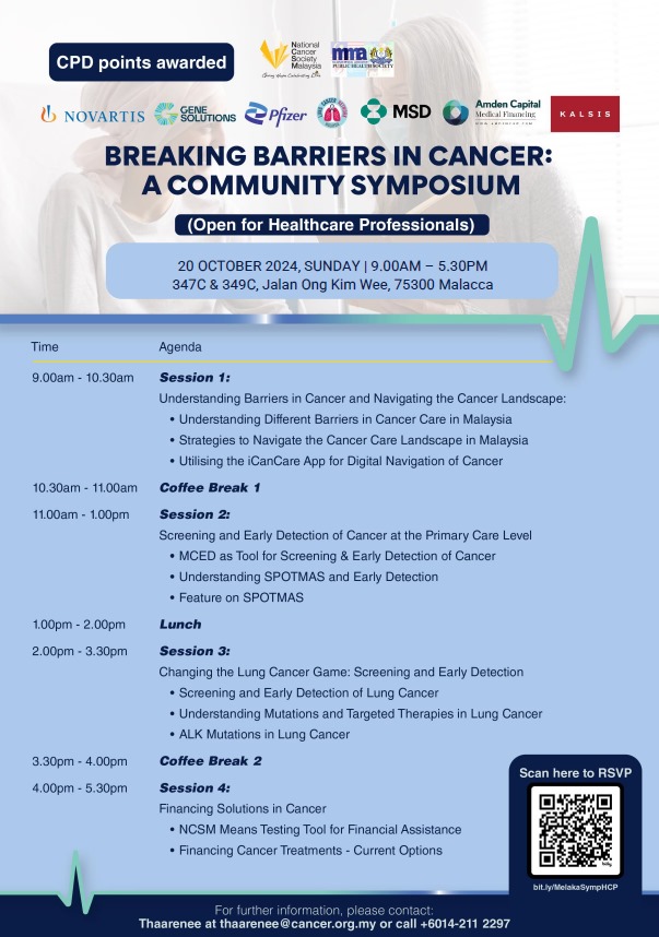 Breaking Barriers in Cancer: A Community Symposium 20th Oct 2024