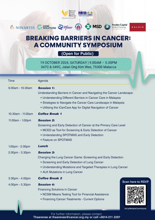 Breaking Barriers in Cancer: A Community Symposium 19th Oct 2024